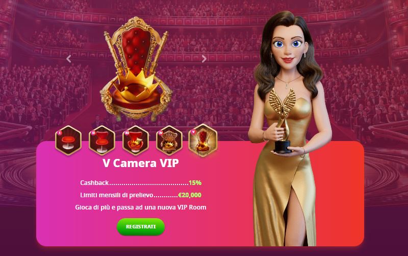 Unisciti al programma VIP e vinci cashback esclusivo
